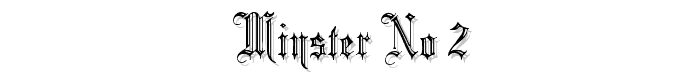Minster No 2 font